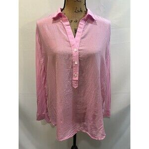 Womens Anne Taylor Sheer Blouse L